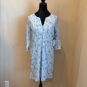 Stella Parker Island Collection UPF 50 Coastal Resortwear Coverup Dress sz S